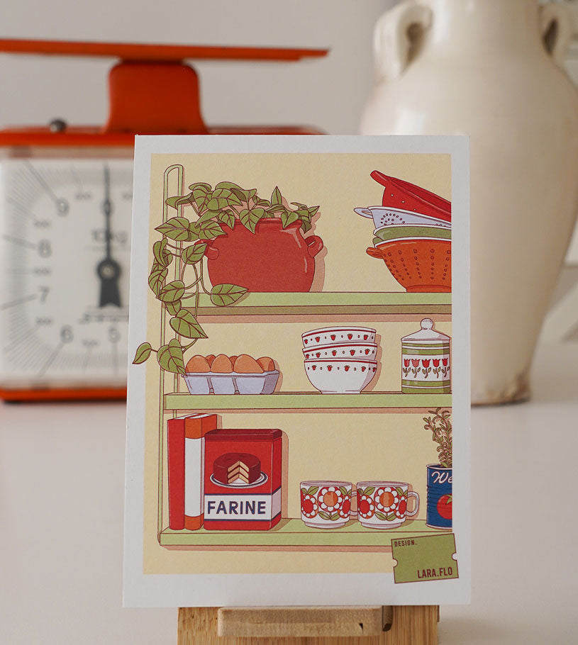 Print A6 cuisine vintage