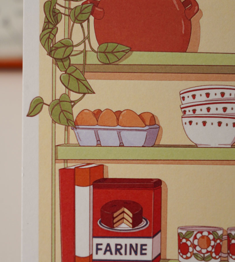 Print A6 cuisine vintage