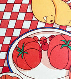 print nappe d'été détail