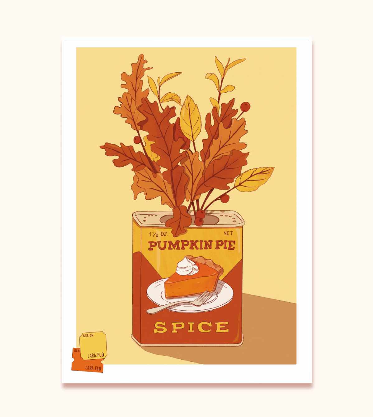 Affiche A5 Pumpkin pie spice