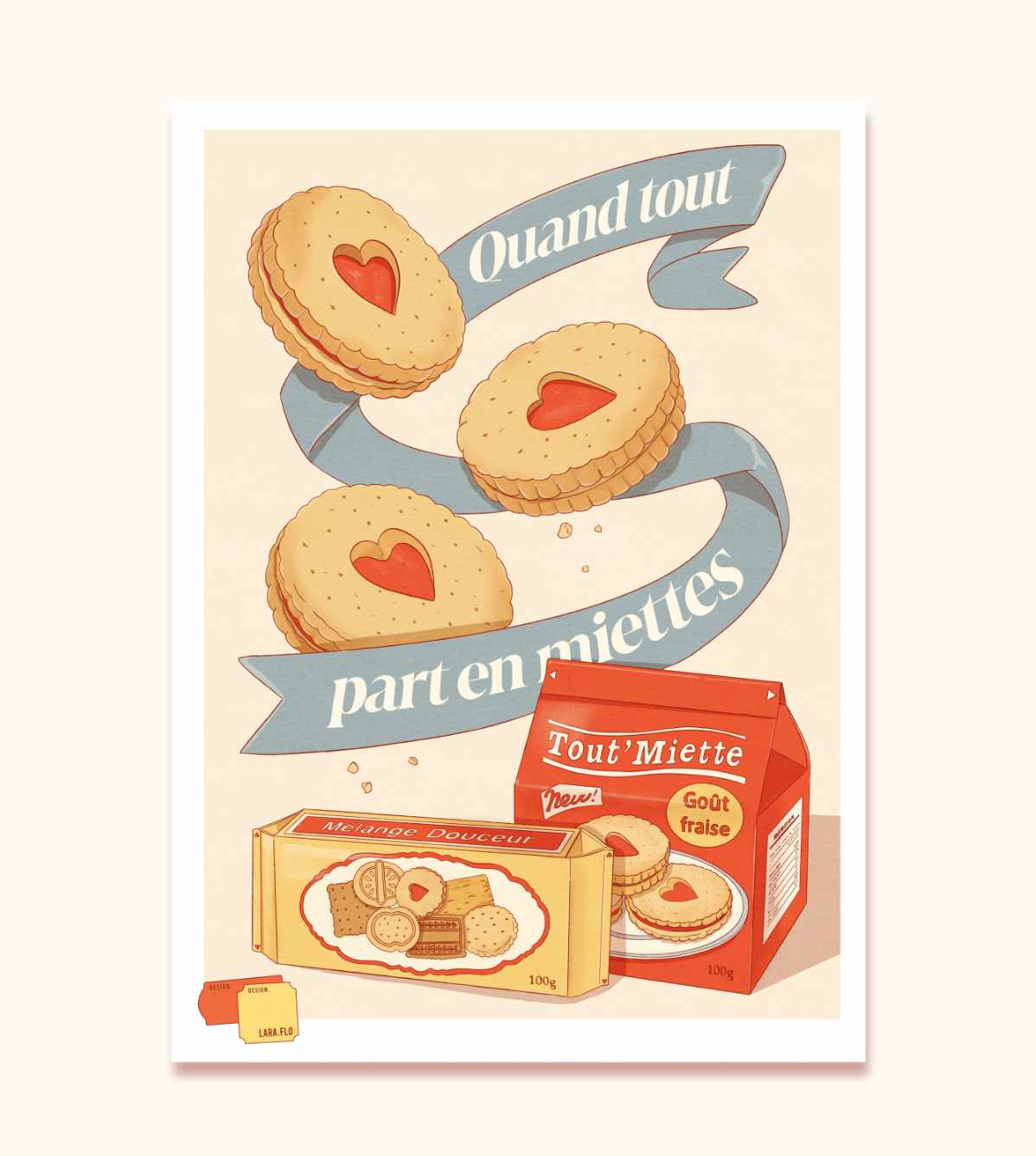 Affiches Pub "quand tout part en miettes"