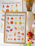 Affiche "bonbons de notre enfance"