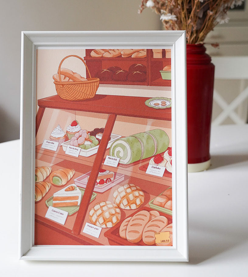 Affiche A4 "Boulangerie japonaise"