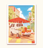Affiche "Le marchand de fruits de Séoul"