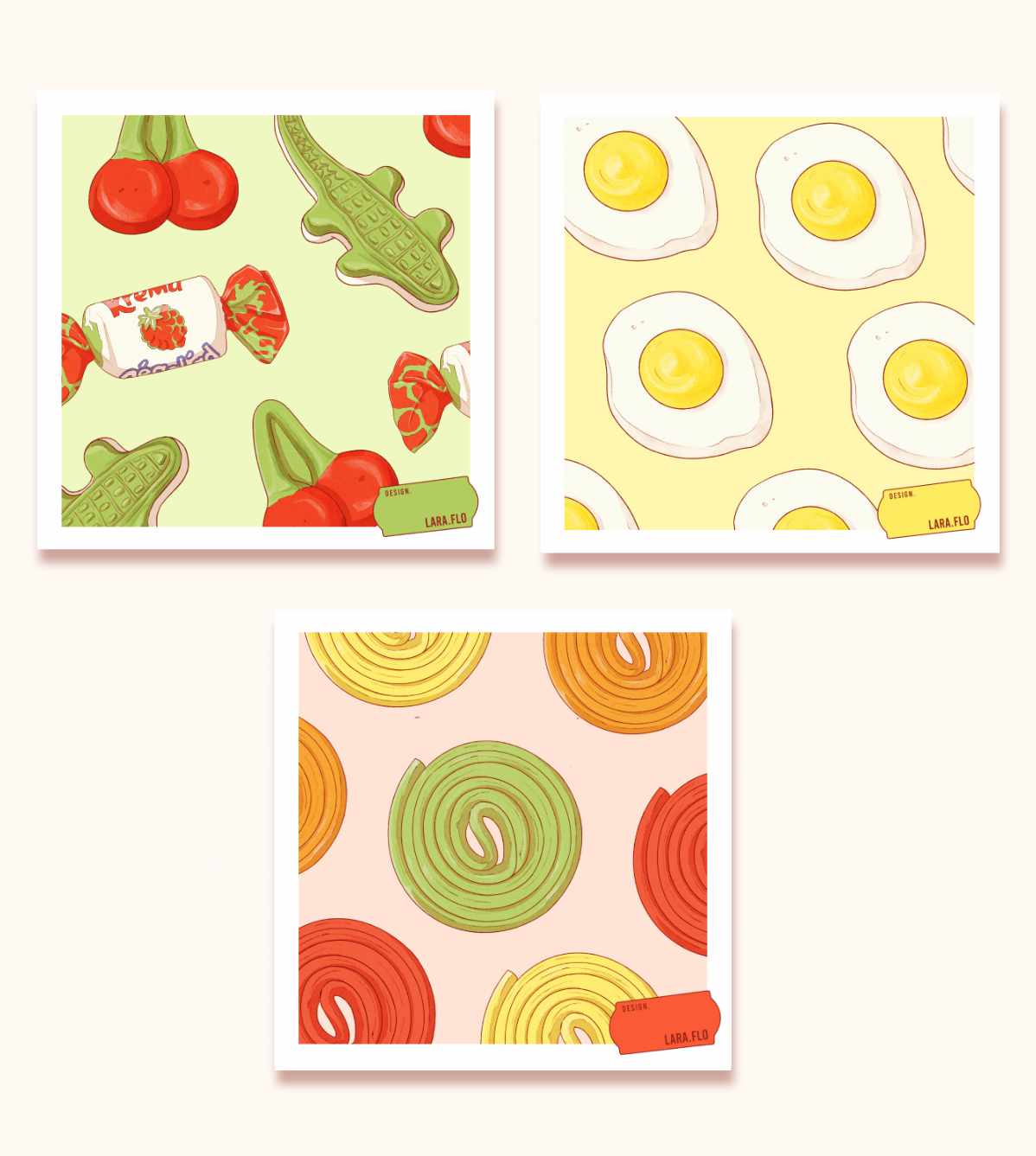 Mini prints carrés – Bonbons
