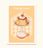 Affiche A5 "Pudding Custard"