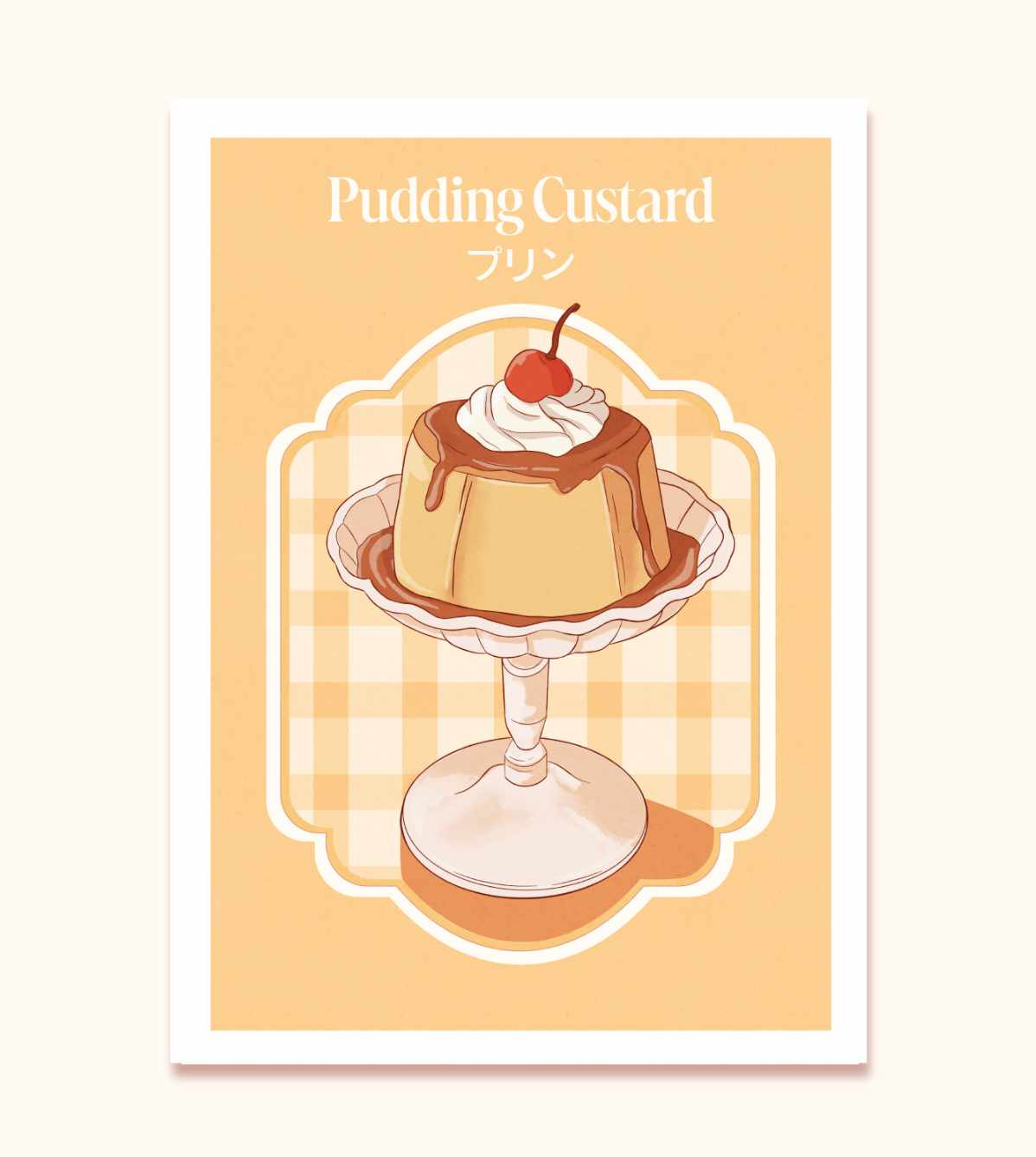 Affiche A5 "Pudding Custard"