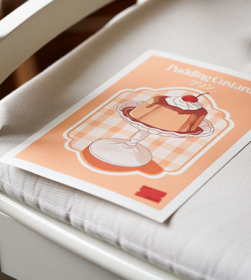 Affiche A5 "Pudding Custard"