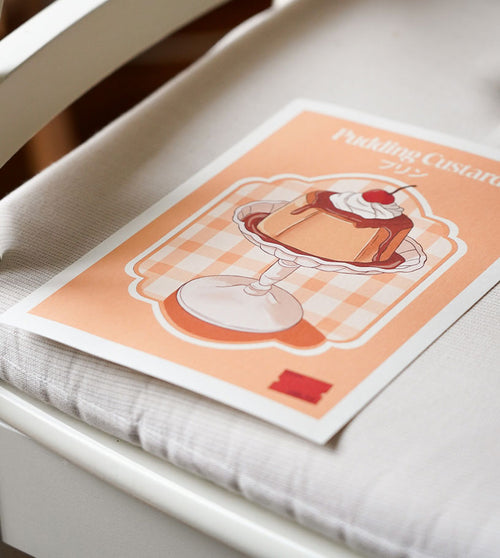 Affiche A5 "Pudding Custard"