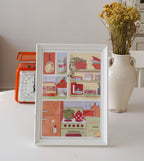 affiche vintage de cuisine