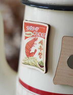 Magnet en bois - Chips à la crevettes