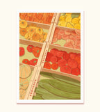 Affiche "Au marché"