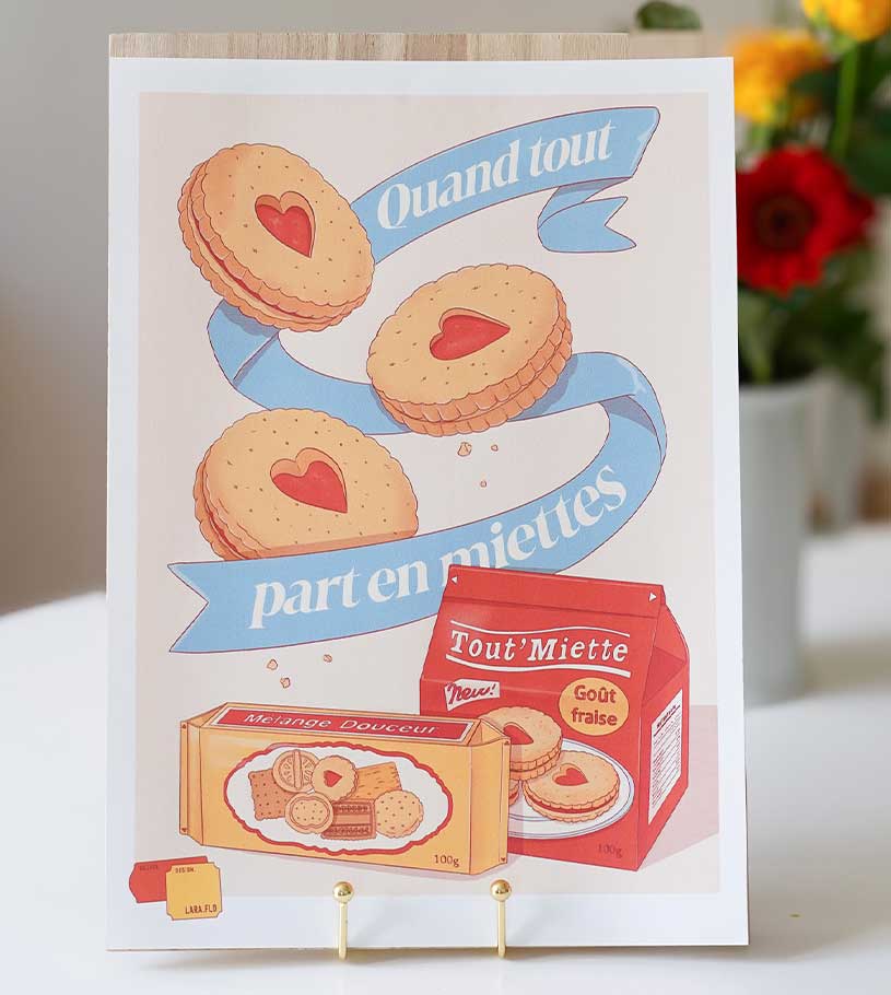 Affiches Pub "quand tout part en miettes"