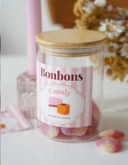 Étiquettes Bocaux – Bonbons (rose)