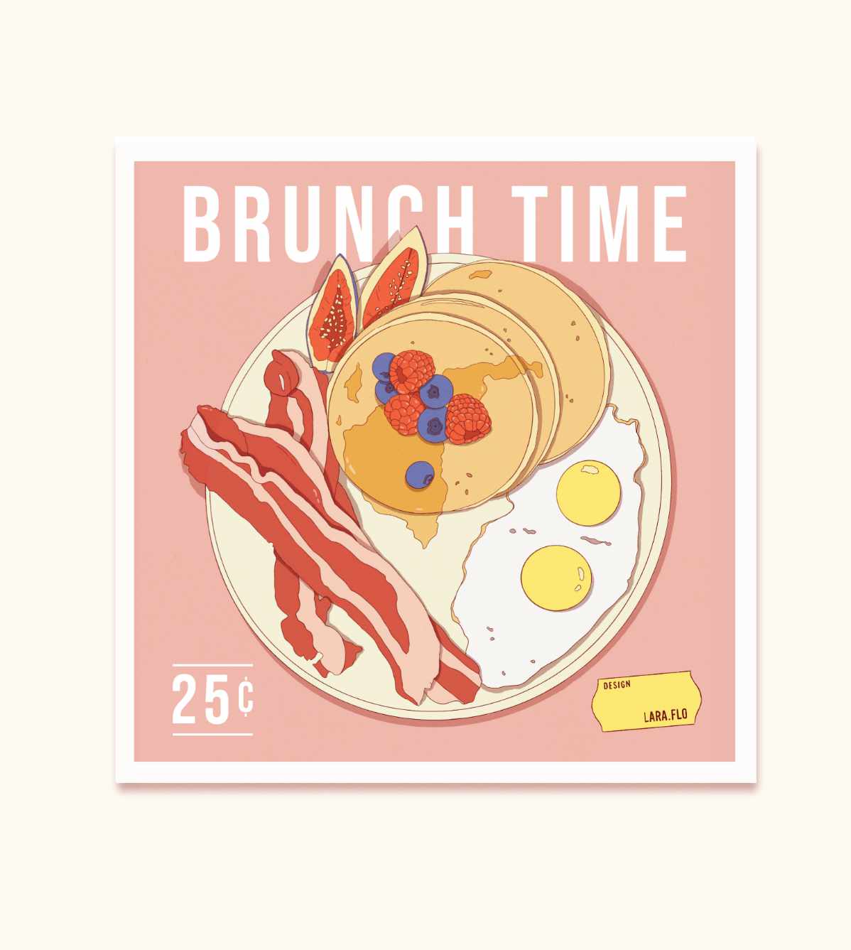 Affiche format carré Brunch Time