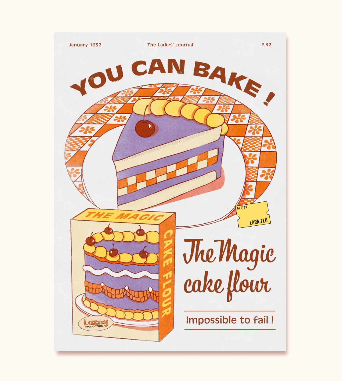 Affiche A3 "you can bake"