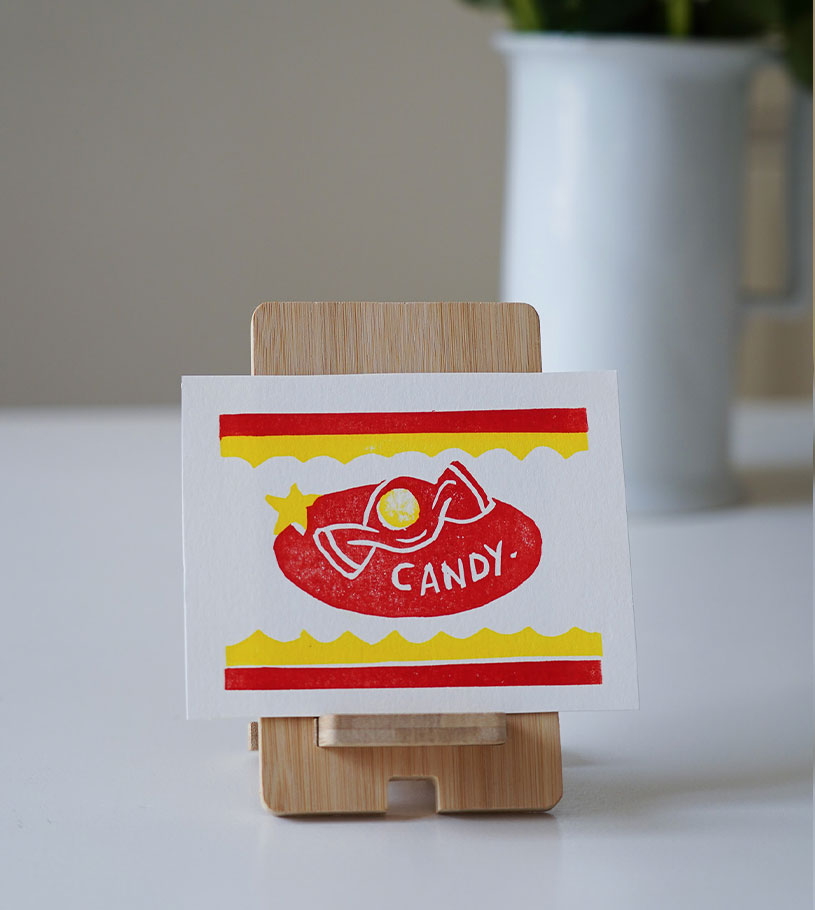 Linogravure Candy