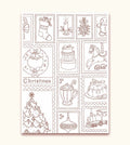 Mini Coloriage Timbres de Noël