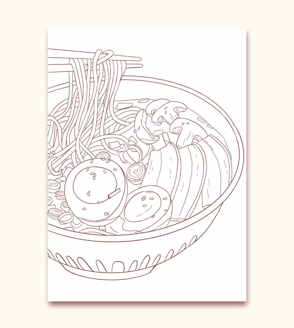 Mini Coloriage - Ramen