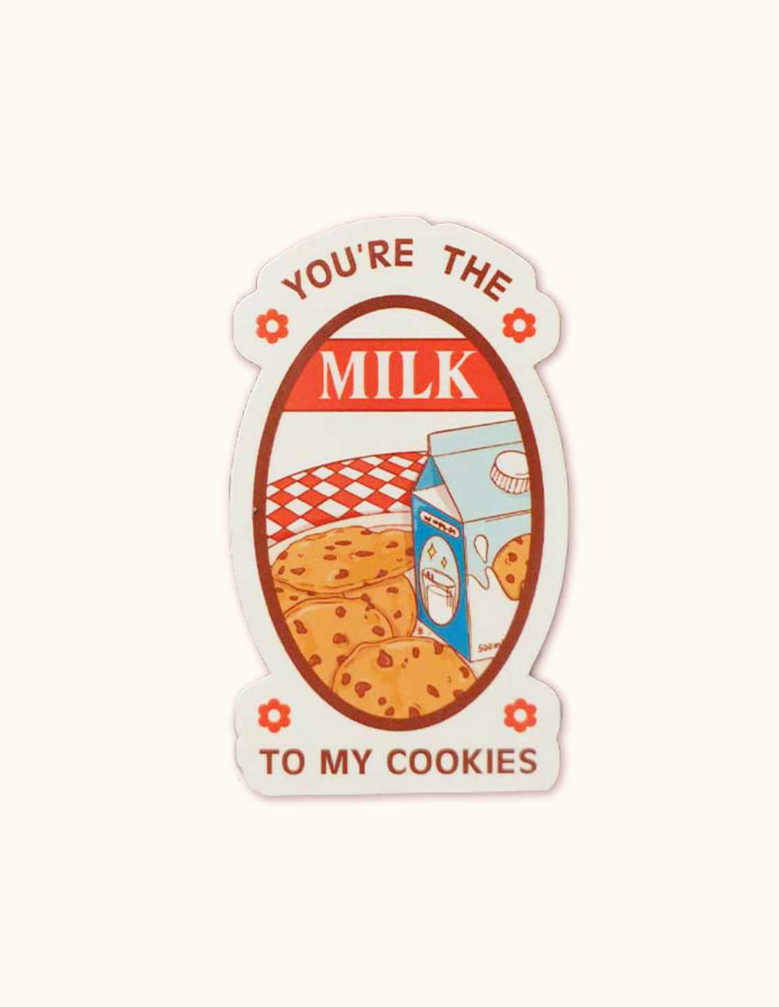 Stickers transparent cookies and milk