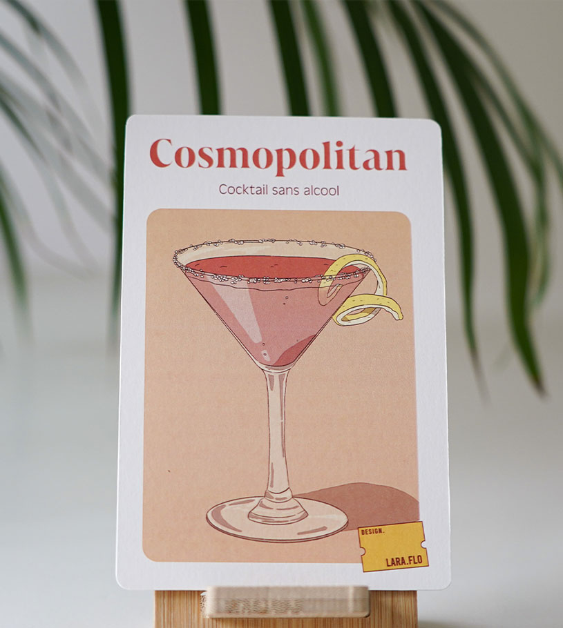 Fiche Recette Mocktails - Cosmopolitan