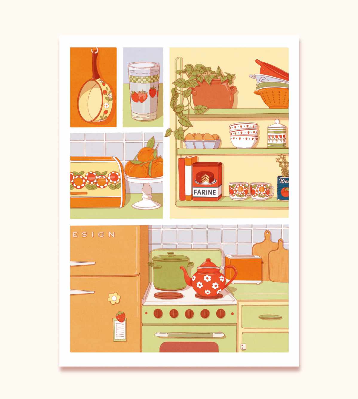 Affiche cuisine vintage