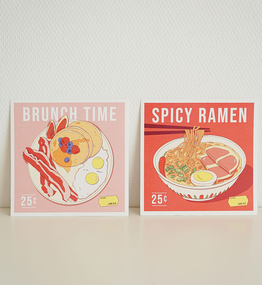 illustration brunch et ramen