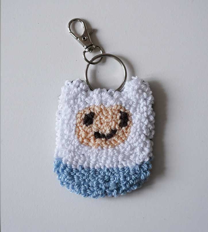 Porte-clés punch needle Finn