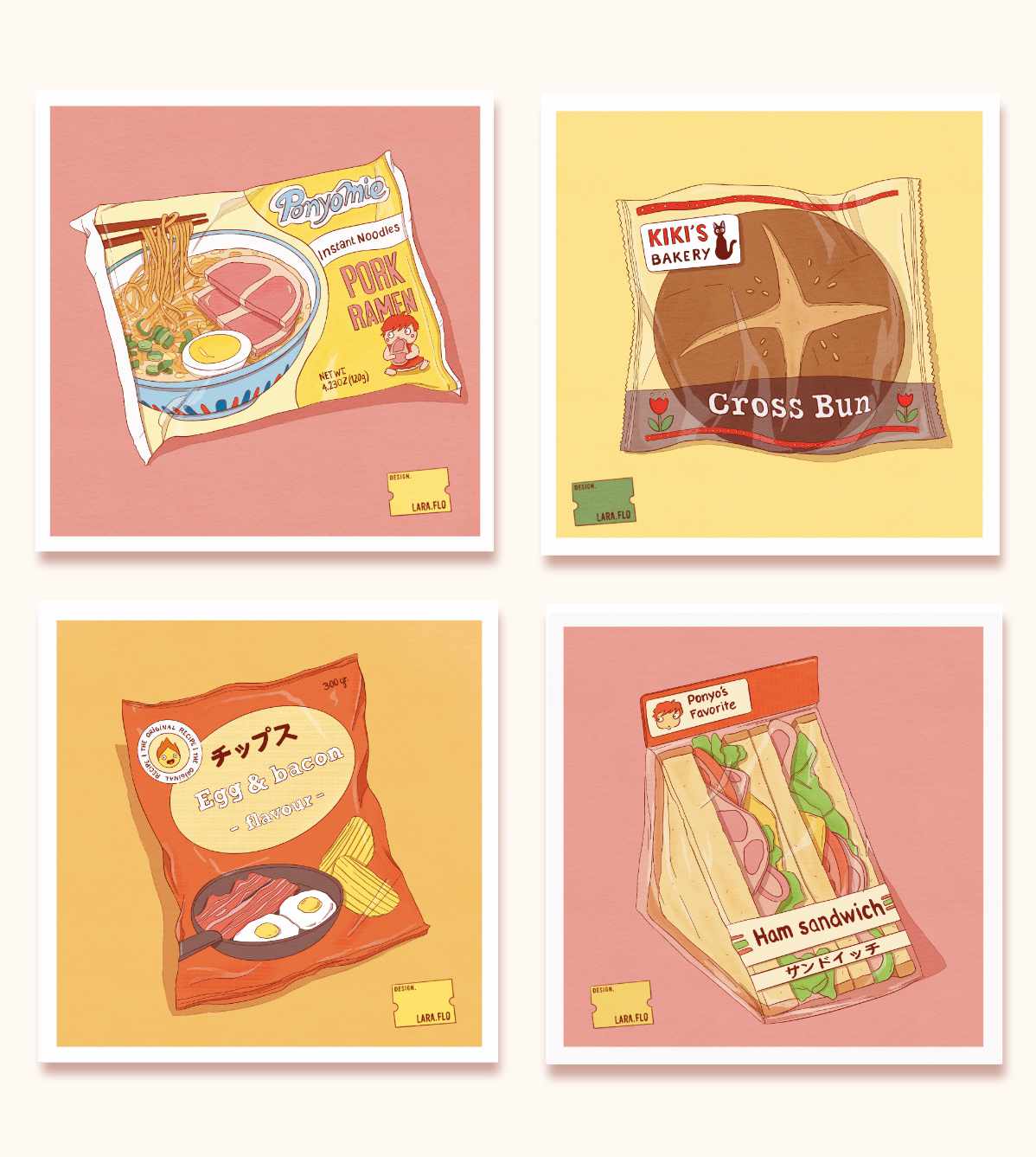 Affiches nourriture Ghibli