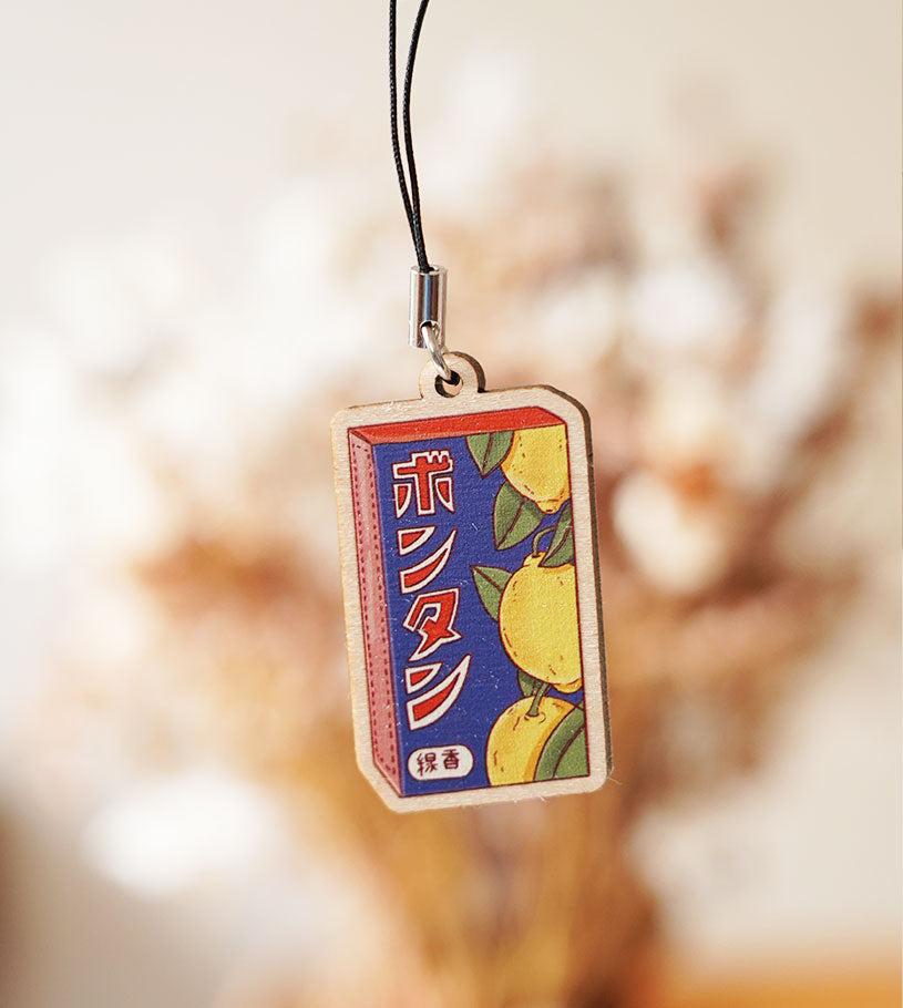 Grigri de téléphone - Bonbon citron