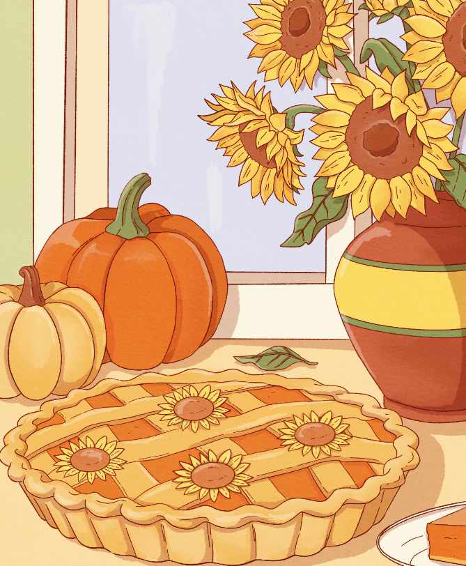 illustration citrouille