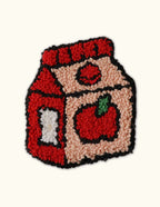 sous-verre Punch Needle jus de pomme