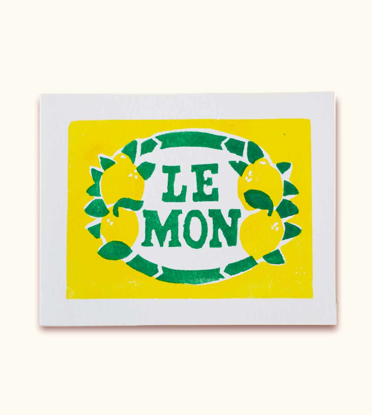 Linogravure lemon