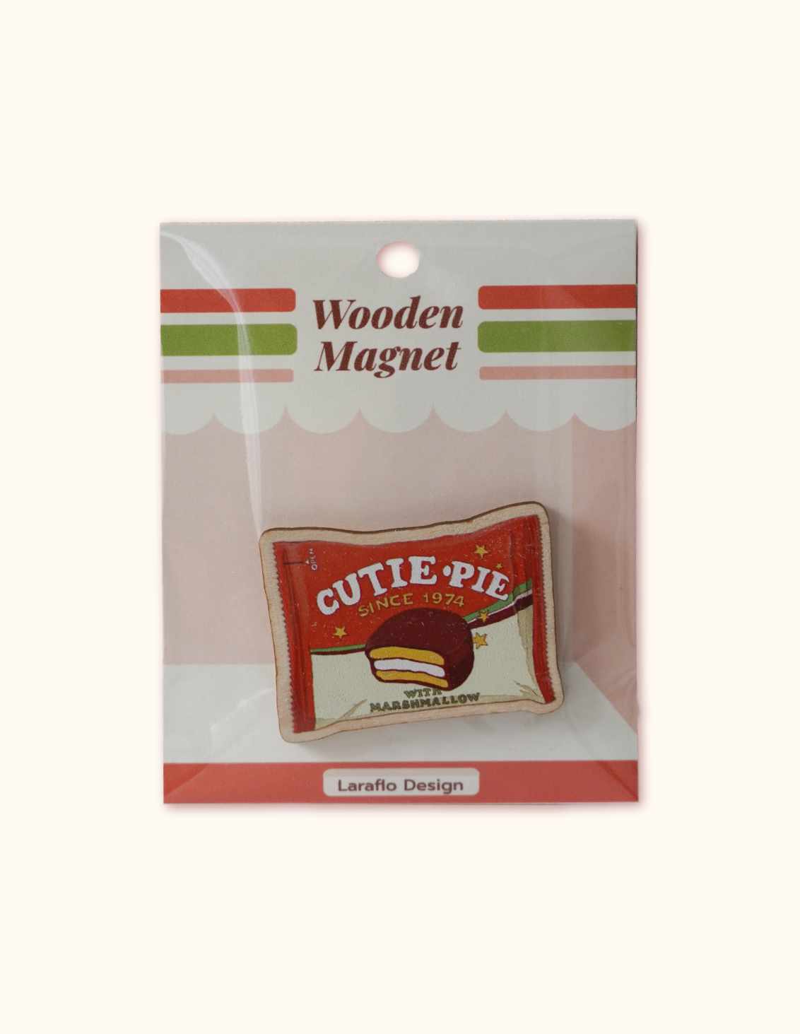 Magnet en bois - Cutie Pie