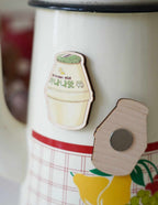 Magnet en bois - Lait à la banane