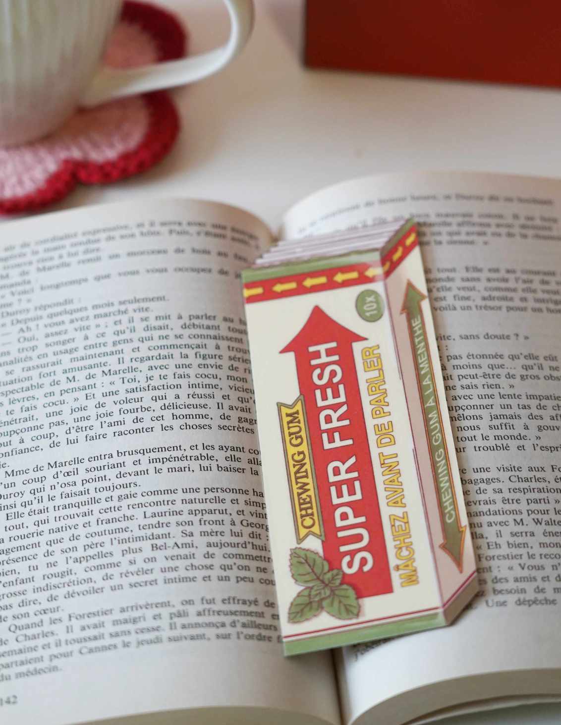 Marque-page Packaging chewing Gum
