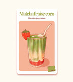 Fiches Recette japonaise - Matcha fraise coco