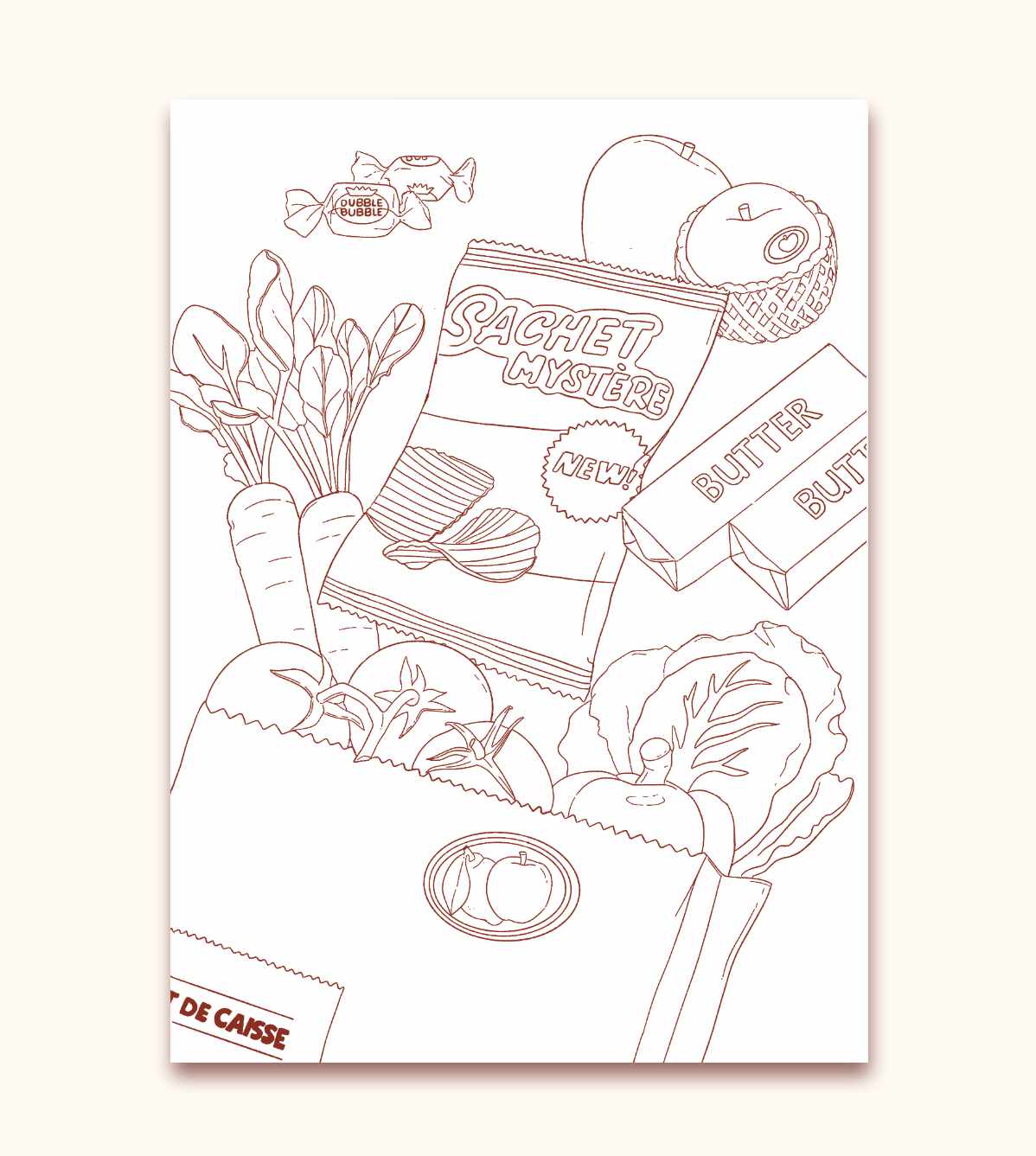 Mini Coloriage - Supérette