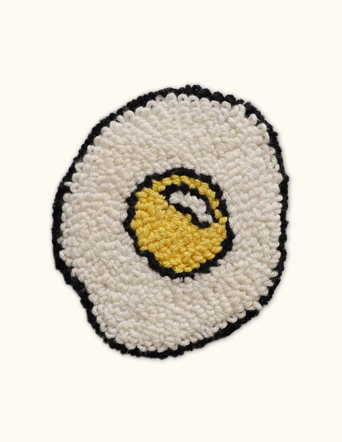 sous-verre Punch Needle oeuf