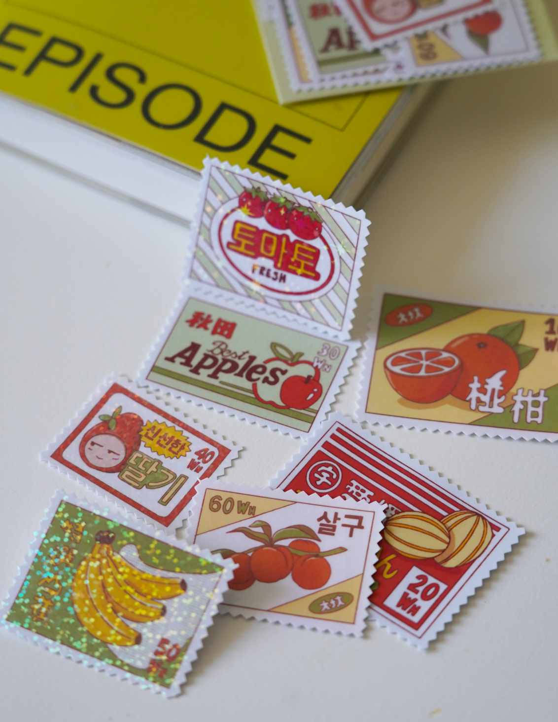 Pack stickers - Timbres de fruits