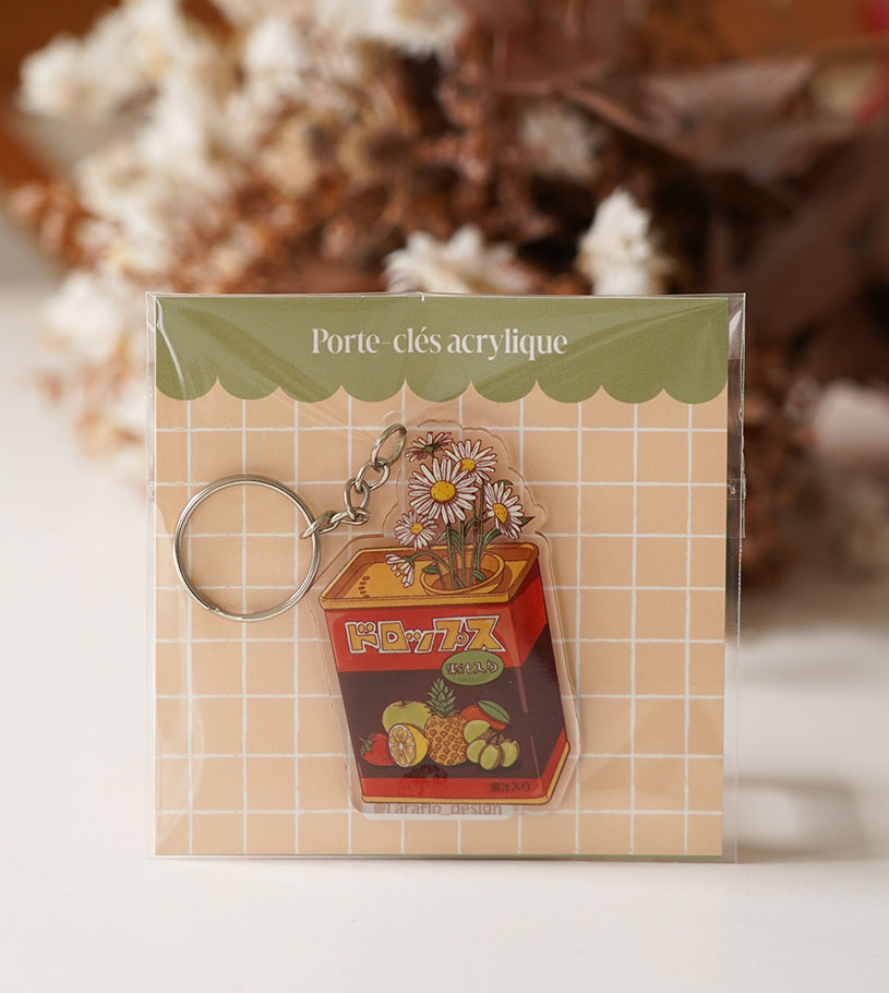 Porte-clés Boîte à bonbons