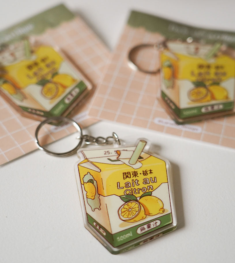 porte-clés lait citron