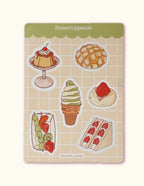 Planche de stickers "Desserts japonais"