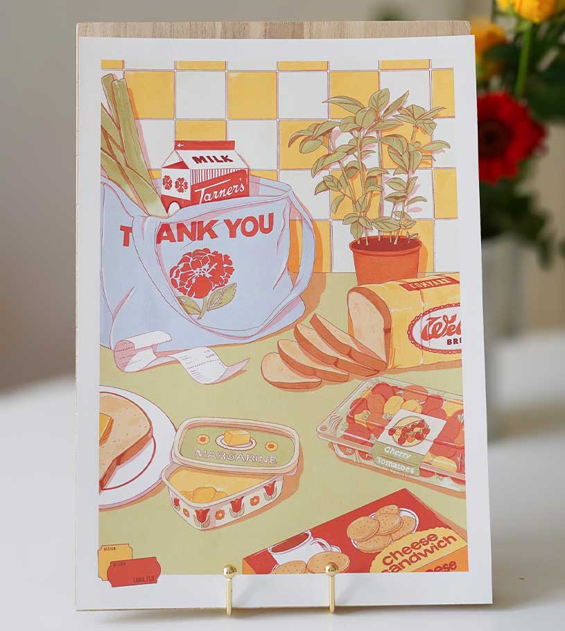 Affiche "Retour des courses"