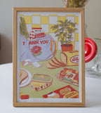 Affiche "Retour des courses"