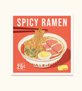 Affiche format carré Spicy Ramen