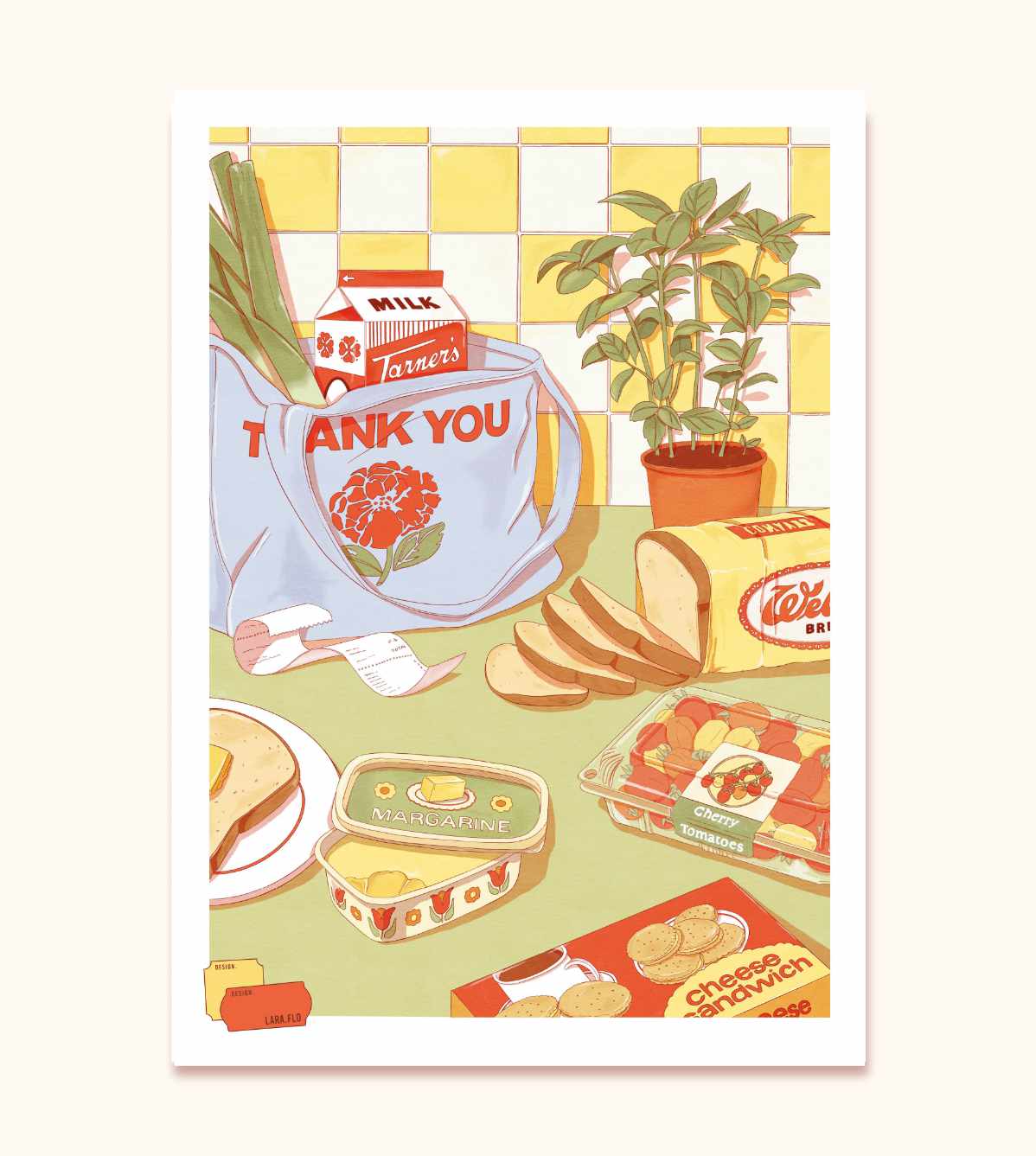 Affiche "Retour des courses"