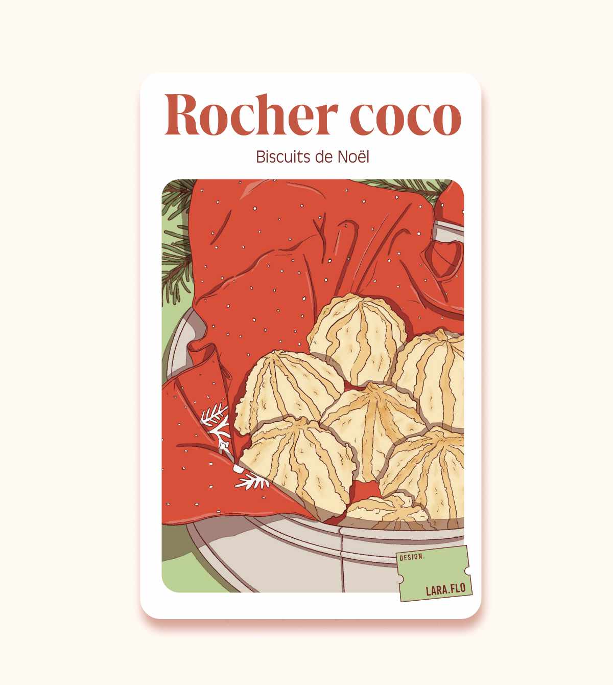 Fiche Recette Biscuits - Rocher Coco