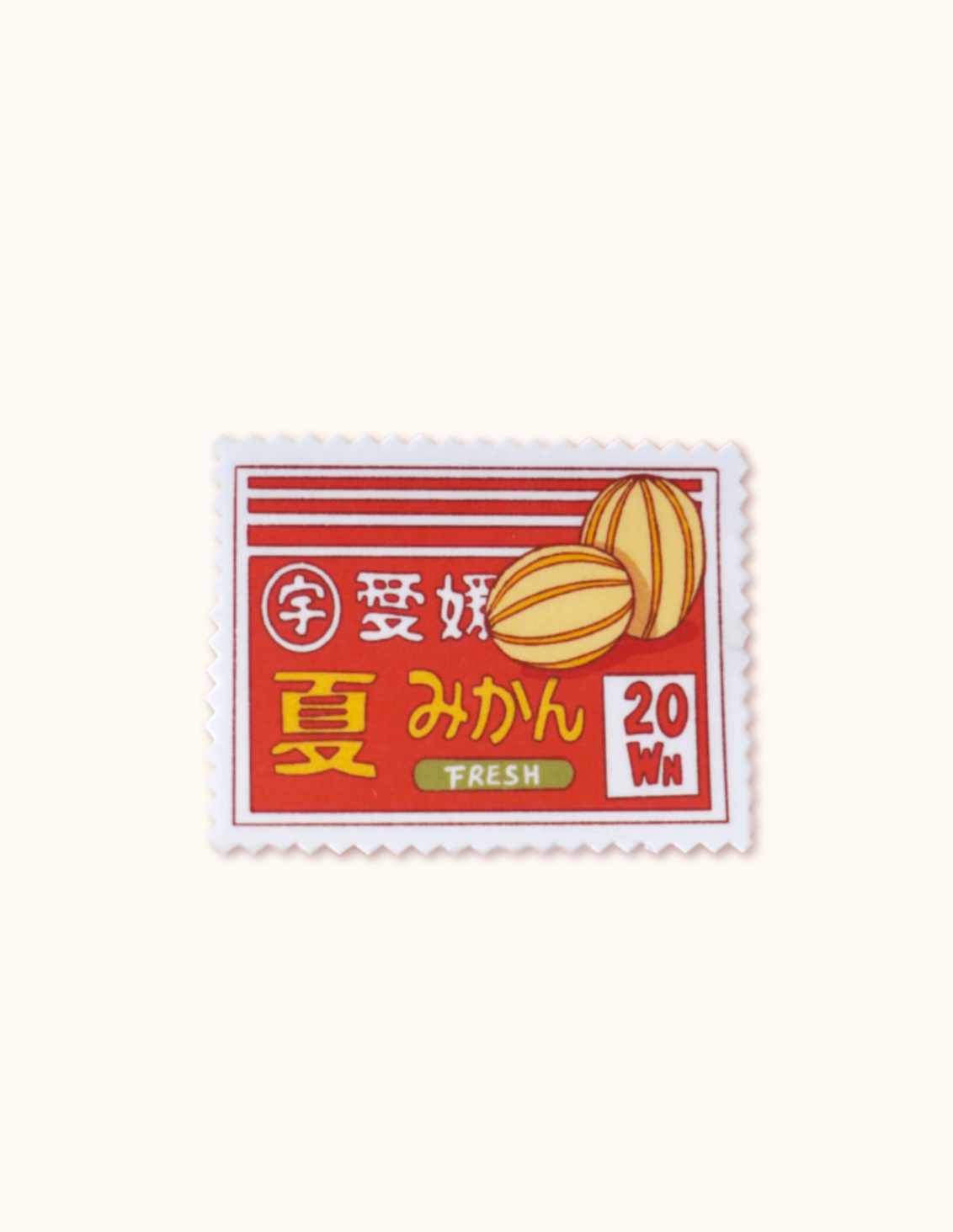 Sticker timbre melon coréen