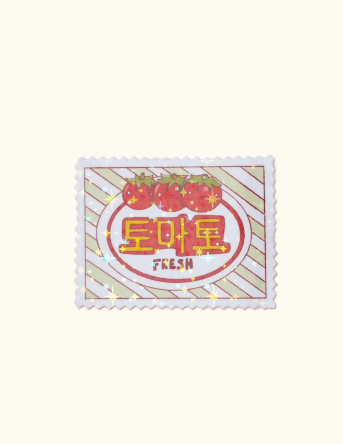 Sticker timbre tomate